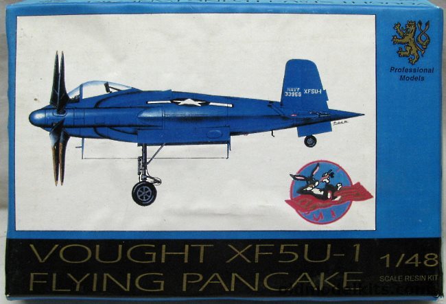 Professional Models 1/48 Vought XF5U-1 Flying Pancake, 48001 plastic model kit